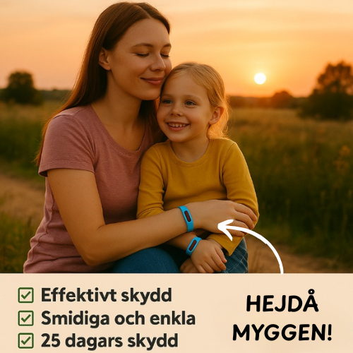Myggarmband – Naturligt skydd mot mygg!